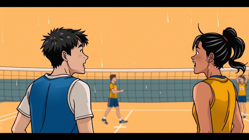 김연경 예능 출연작: 감동과 재미 (cartoon 스타일)