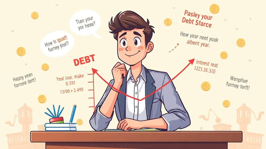 청년대출 금리 및 상환 방법 (cartoon 스타일)