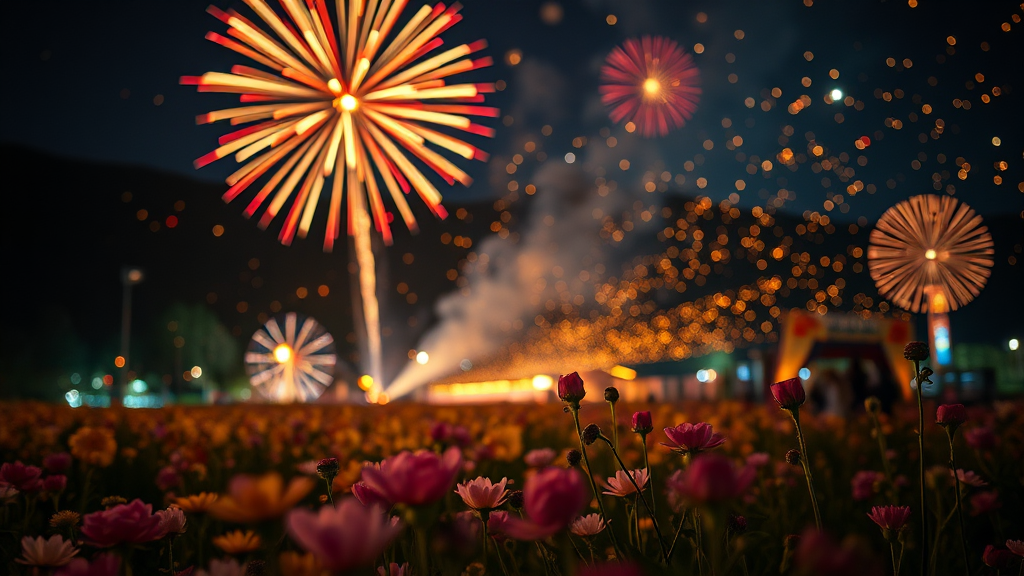 축제 개요 및 주요 프로그램 일정 (realistic 스타일)