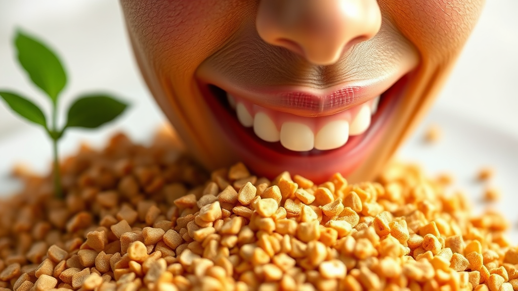 카무트 효소의 주요 효능 (realistic 스타일)