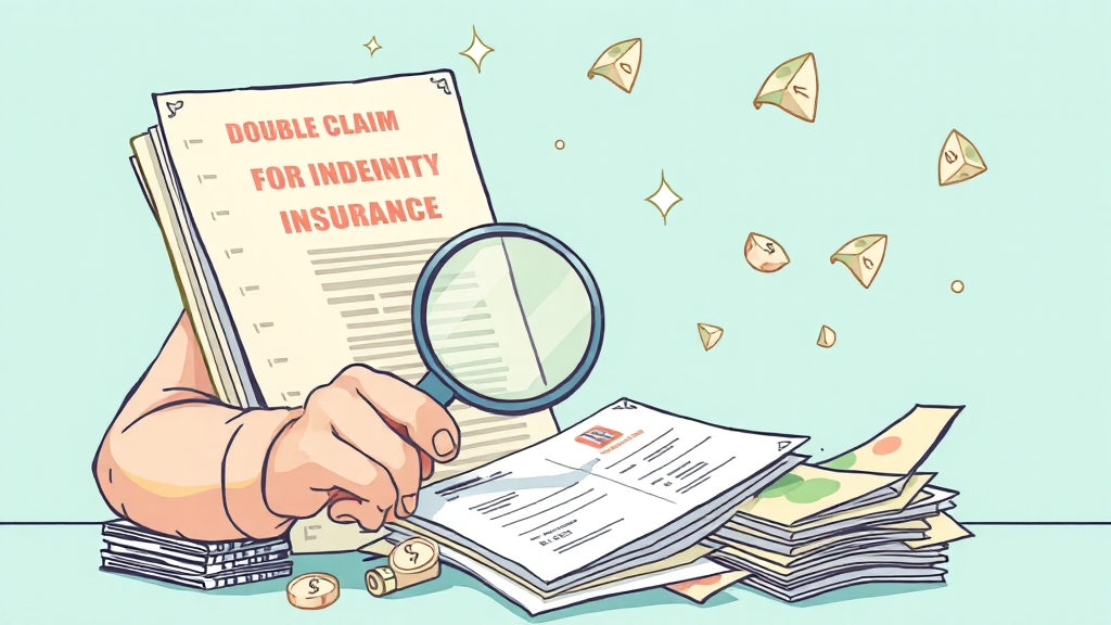 중복 청구 시 주의사항 (illustration 스타일)