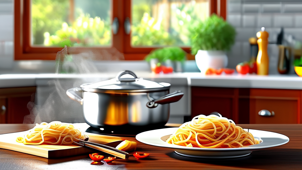 인천 구월동 도삭면 달인: 김권일의 식당 (realistic 스타일)