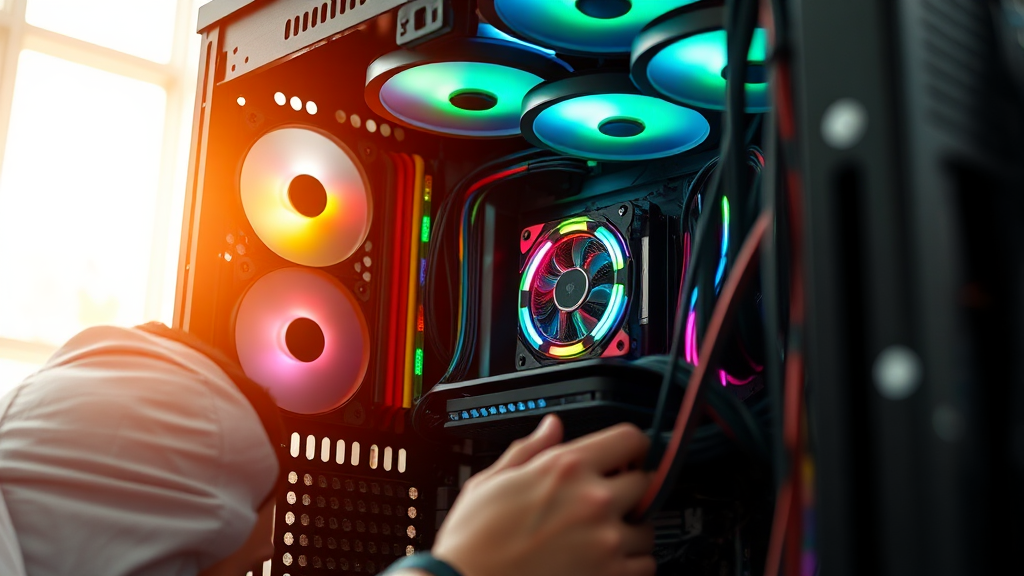 컴퓨터 조립, 단계별 상세 가이드 (realistic 스타일)