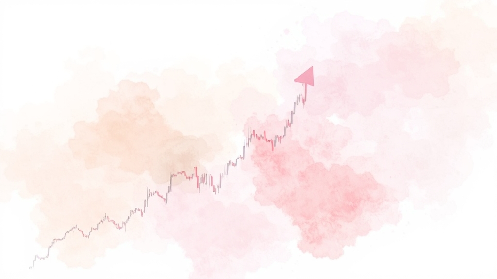 기술적 분석 및 차트 분석 (watercolor 스타일)