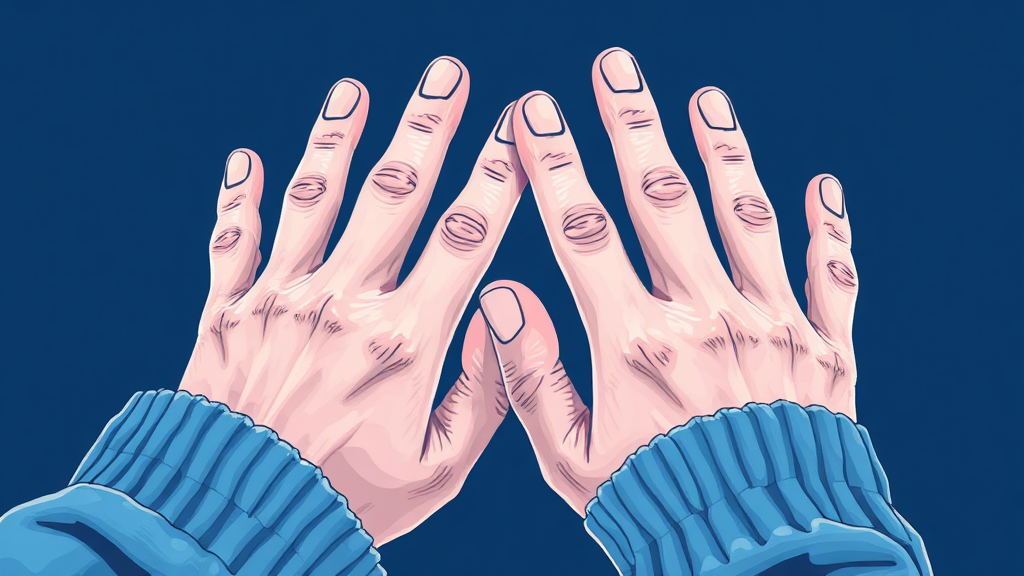 레이노 증후군과 수족냉증 차이점 (illustration 스타일)