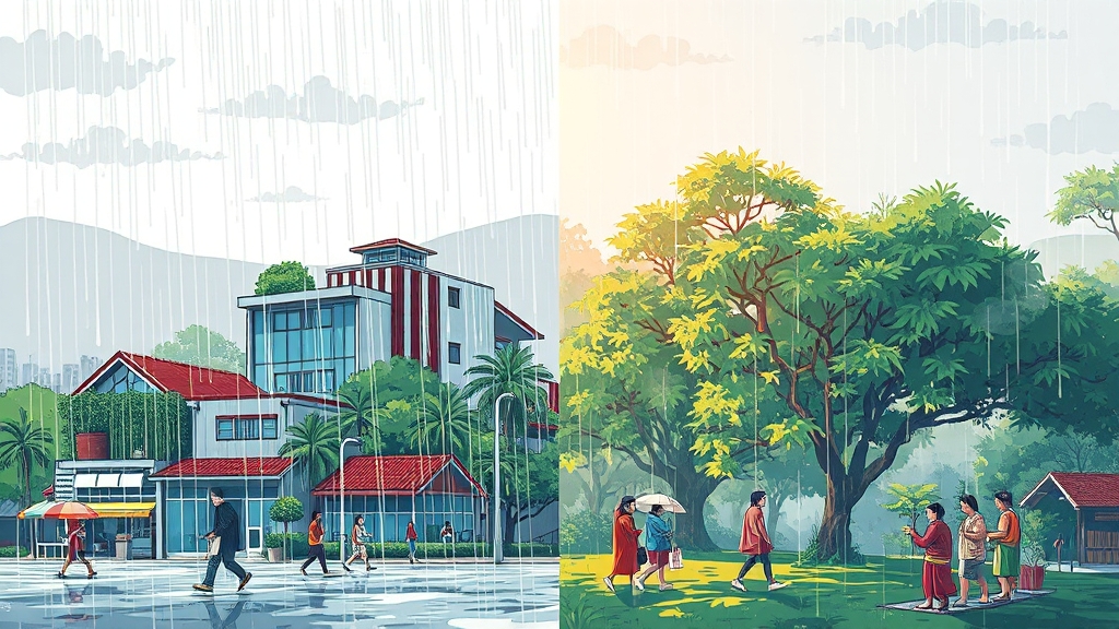 2025년 장마철, 강수량과 기후는 어떨까? (illustration 스타일)