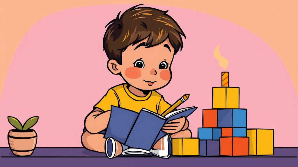 학습 능력 향상 준비 (cartoon 스타일)