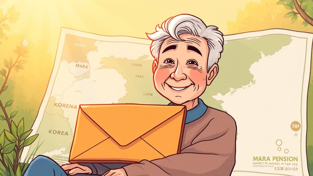 수급 자격, 65세 이상 & 소득 기준 (cartoon 스타일)