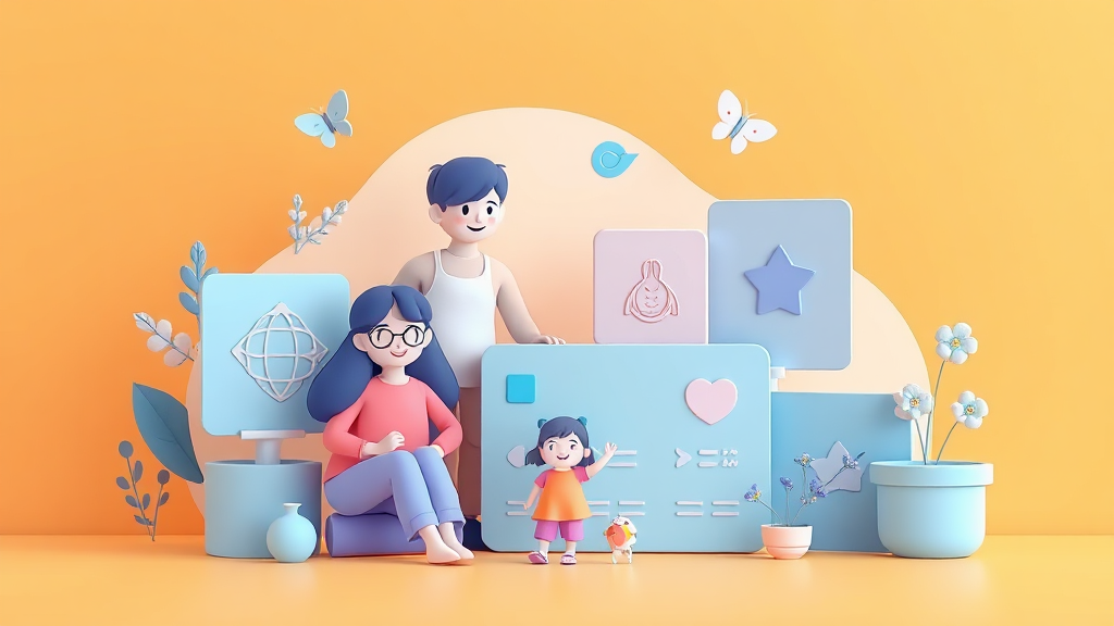 카드사별 혜택 비교 (illustration 스타일)