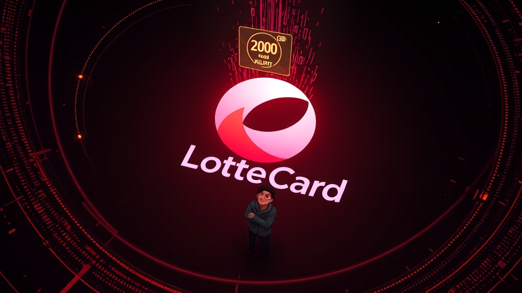 롯데카드 해킹 개요 (cartoon 스타일)