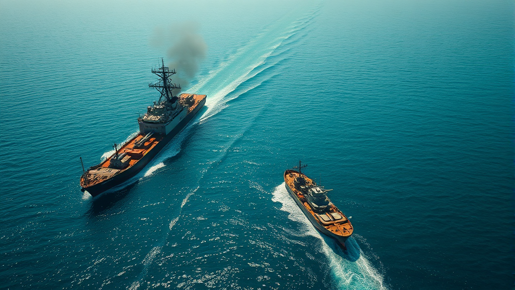 호르무즈 해협의 중요성과 현재 상황 (realistic 스타일)