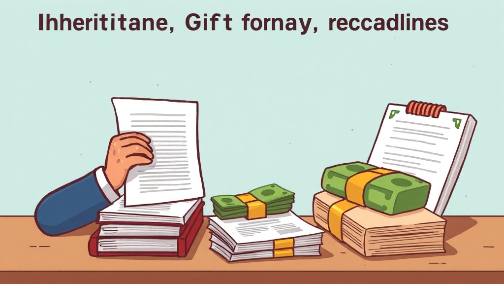 상속 & 증여 서류 및 절차 가이드 (cartoon 스타일)