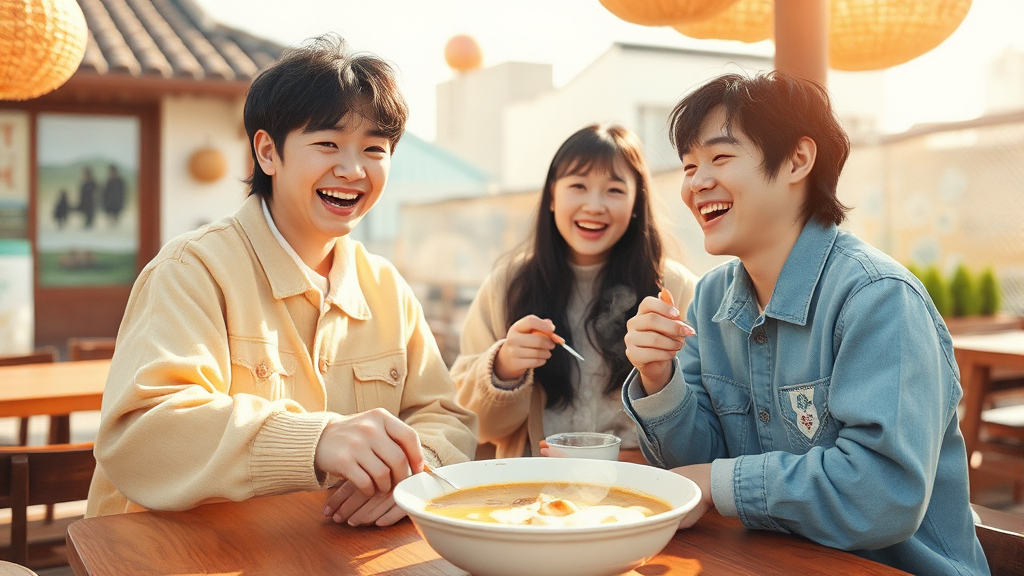 전현무와 함께 떠나는 여주 막국수 맛집 탐방 (watercolor 스타일)