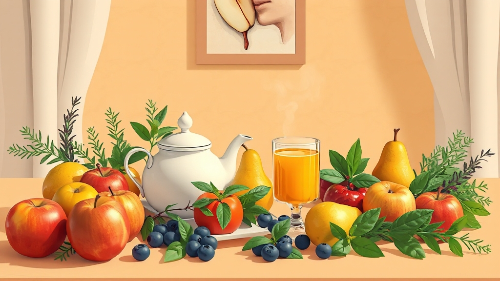 비염 완화에 도움되는 음식 추천! (illustration 스타일)