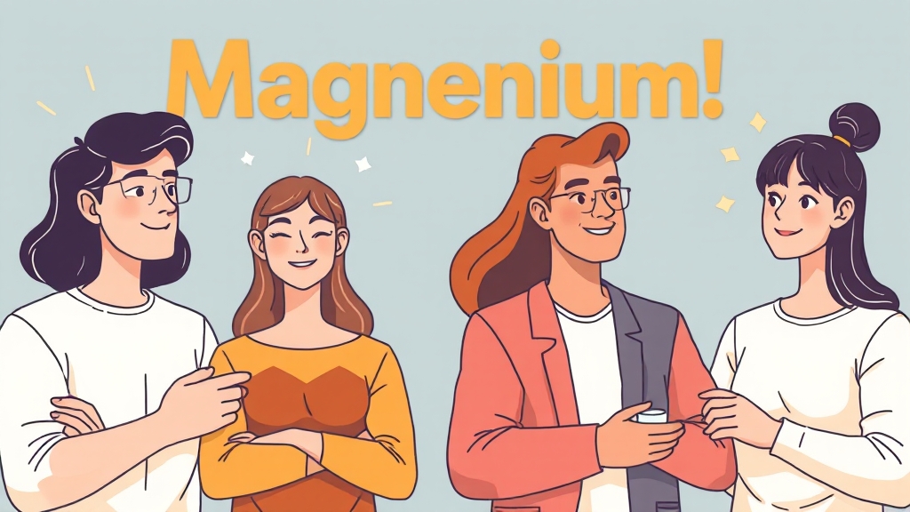 마그네슘, 누가 먹으면 좋을까? (illustration 스타일)