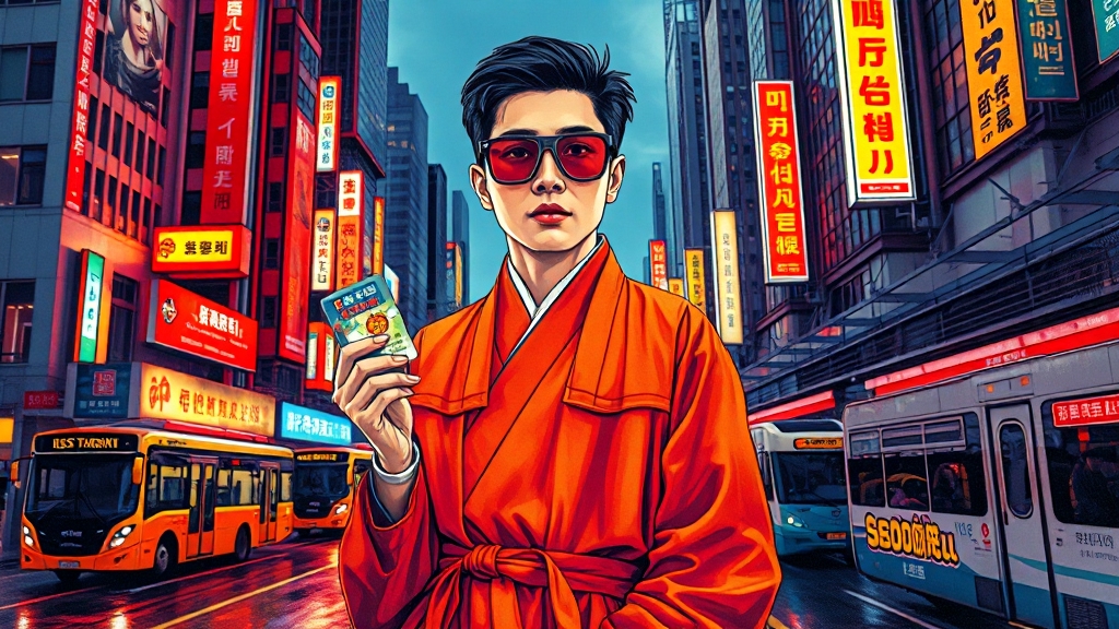 알뜰교통카드 전환 (popart 스타일)