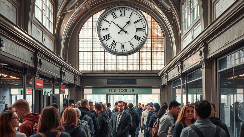 점심시간 운영 (realistic 스타일)