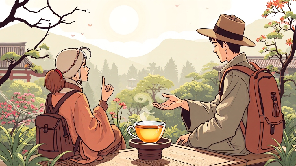 목적 지향적 여행의 가치 (illustration 스타일)