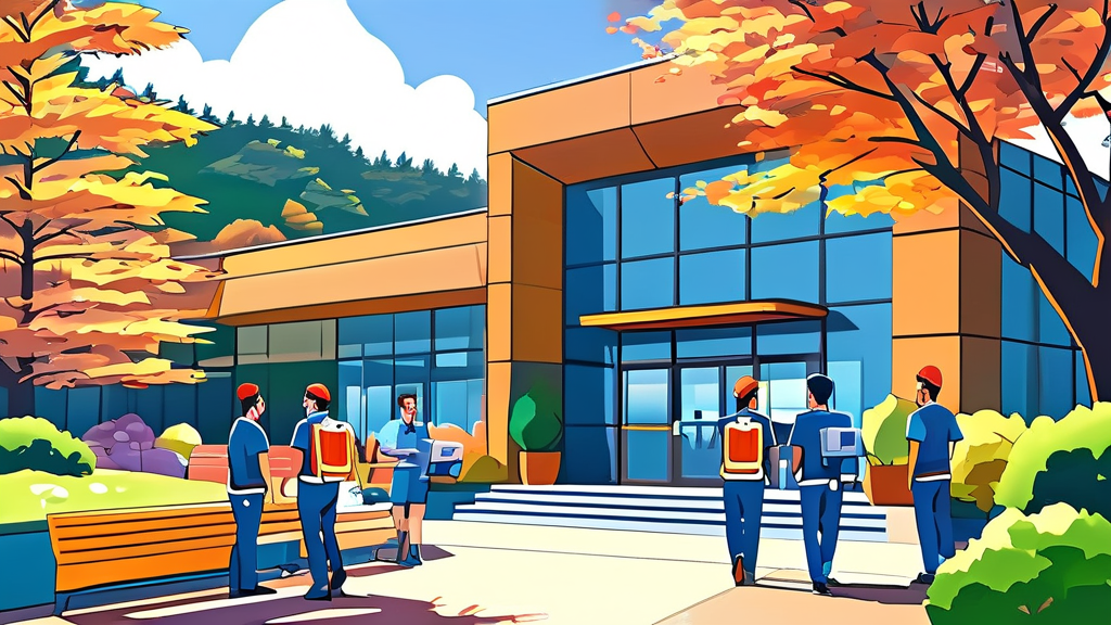 구례군보건의료원의 암 관리 서비스 (cartoon 스타일)