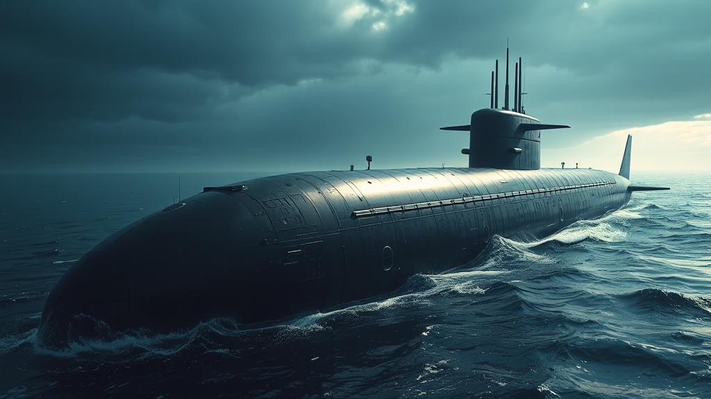 핵잠수함 개발 배경 및 필요성 (realistic 스타일)