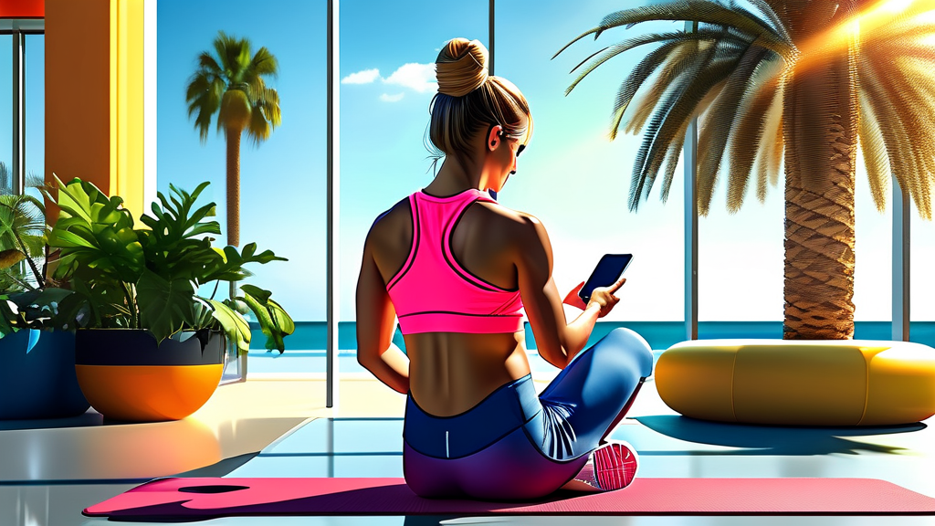 간편하게 예약하고 체력 측정 준비하기 (realistic 스타일)