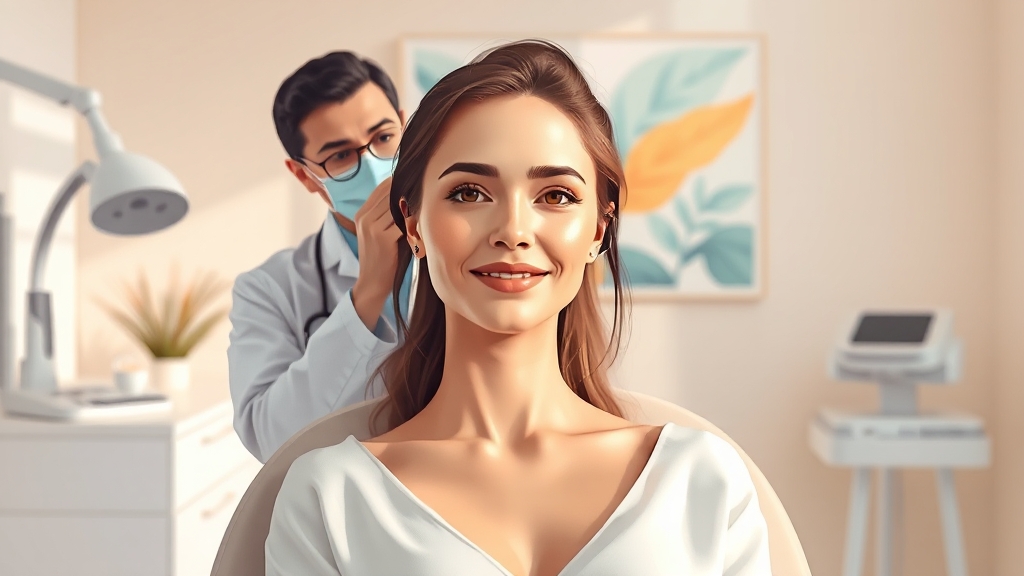 피부과 상담 중요성 (illustration 스타일)