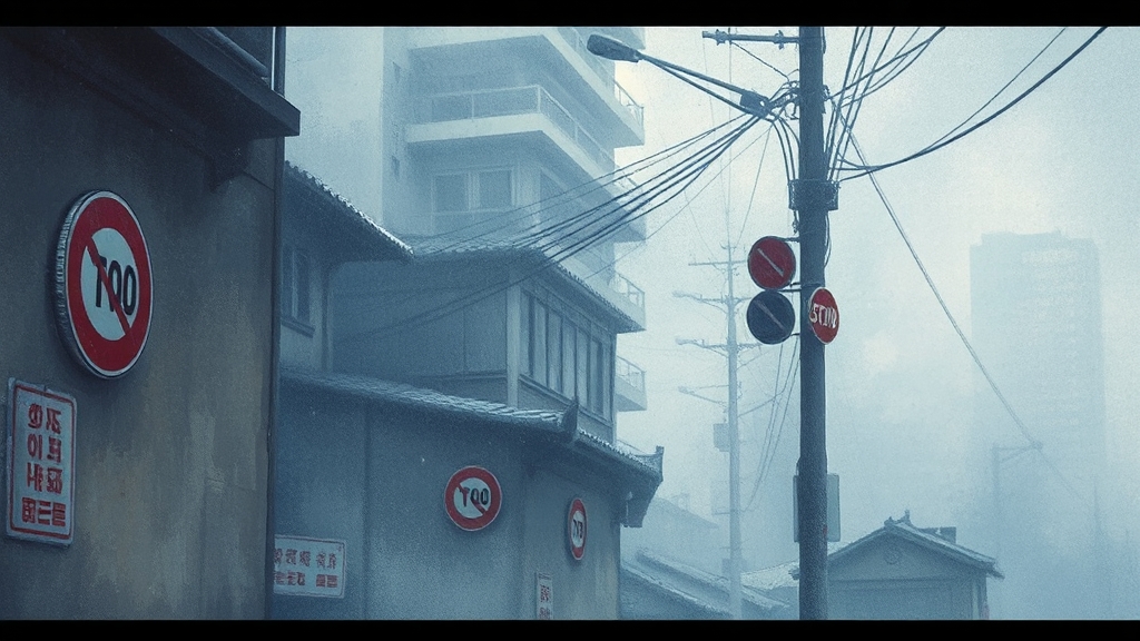 정부 규제와 시장 전망은? (watercolor 스타일)