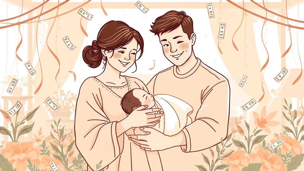 출산장려금 똑똑하게 신청하는 방법 (illustration 스타일)