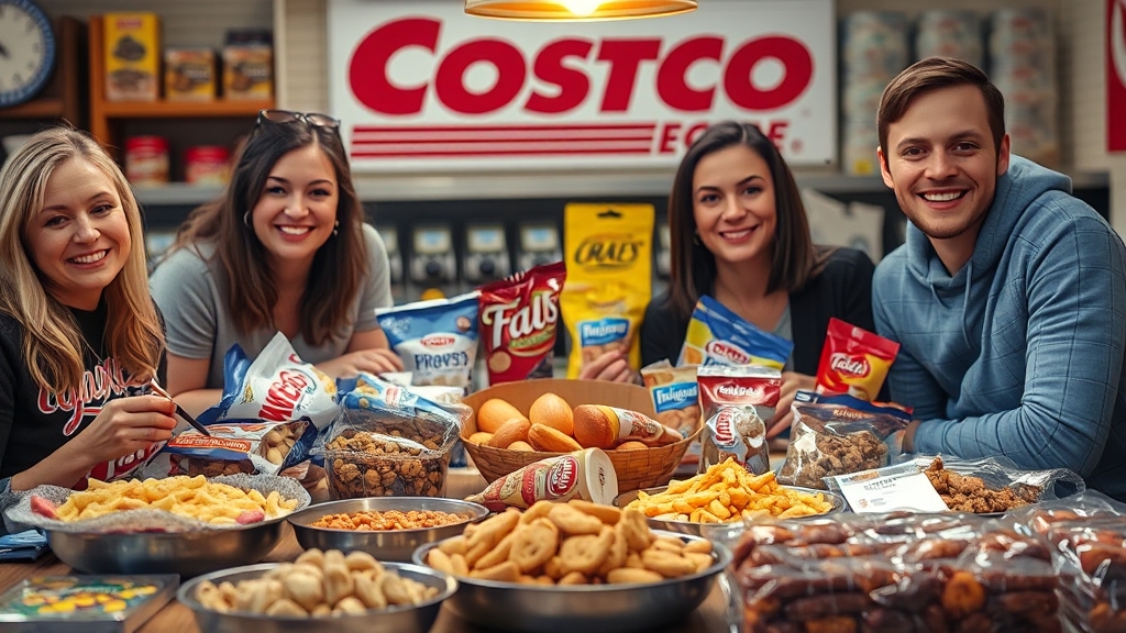 식품 추천: 간편식, 냉동식품, 스낵 (realistic 스타일)