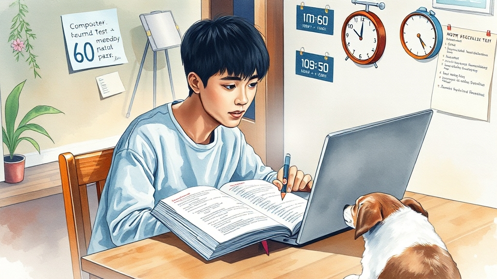 생활지원사 검정 및 시험 준비 (watercolor 스타일)