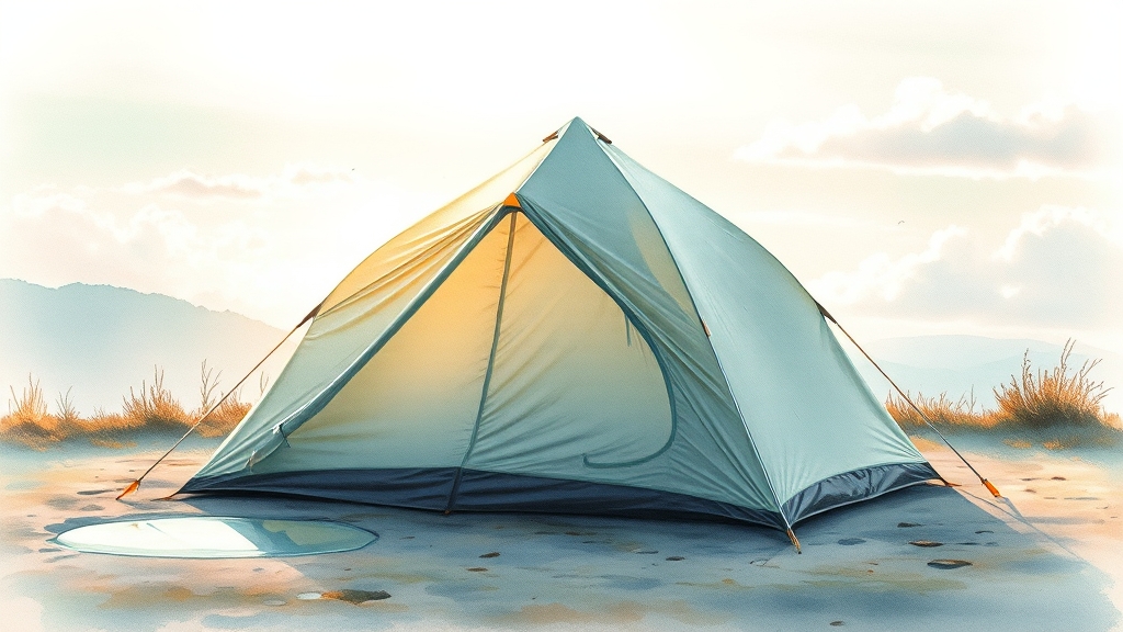 캠핑 장소, 어디가 좋을까요? (watercolor 스타일)