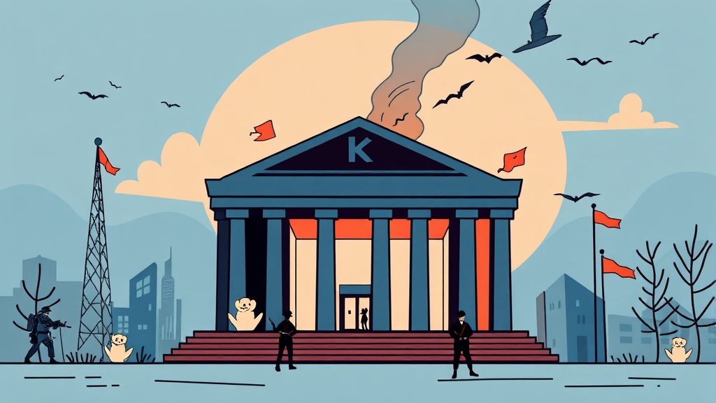 외부 변수가 케이뱅크 주가에 미치는 영향 (illustration 스타일)