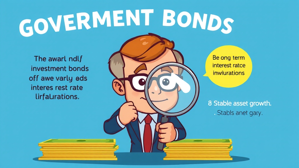 개인투자용 국채 투자 시 고려사항 (cartoon 스타일)