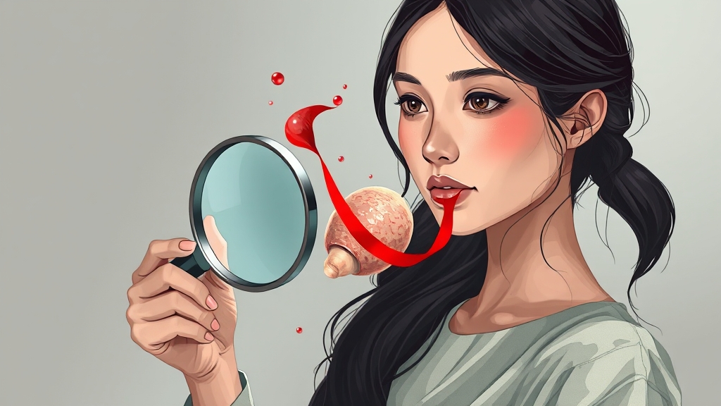 난소암 진단, CA-125 역할은? (illustration 스타일)