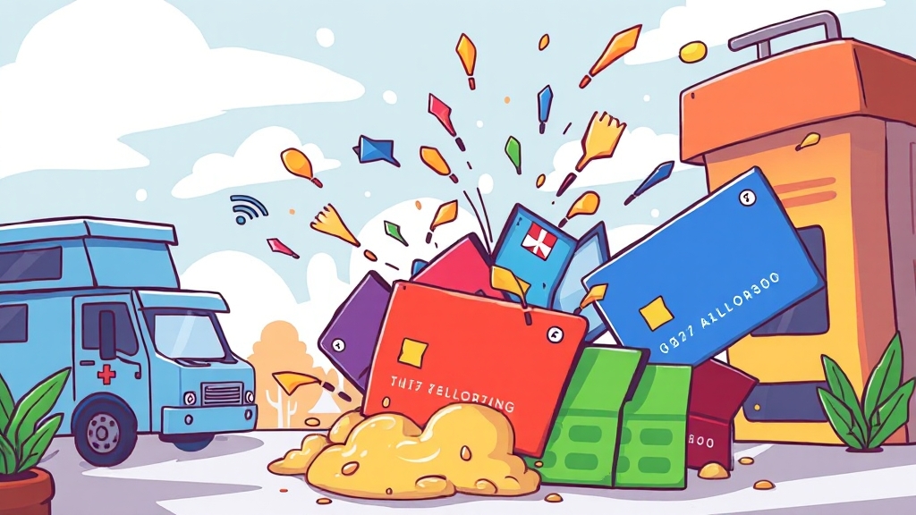 분야별 카드 조합 (cartoon 스타일)