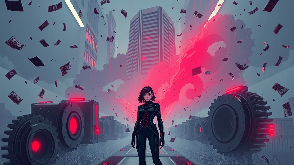 기술 낙관론의 이면 (illustration 스타일)