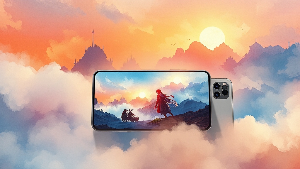 게임 성능 벤치마크 결과 (watercolor 스타일)