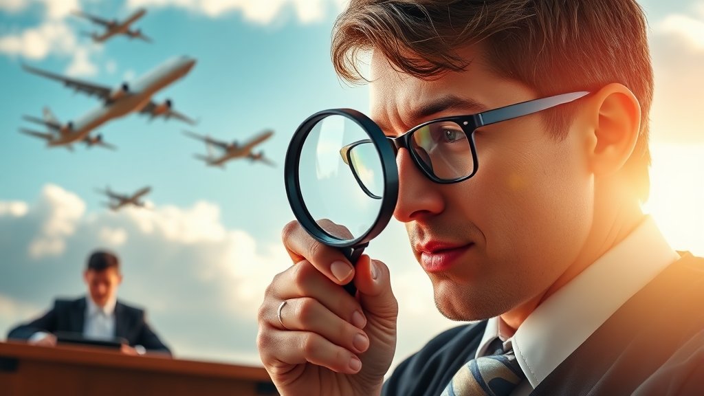 대체 항공사 선정 과정 (realistic 스타일)