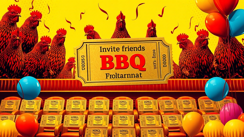 BBQ 골든 티켓 이벤트 참여법 (popart 스타일)