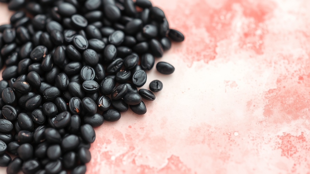 블랙렌틸콩이란? (watercolor 스타일)