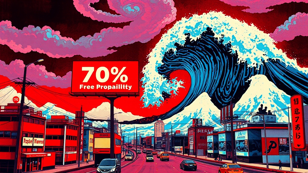 난카이 대지진 재발 가능성 (popart 스타일)