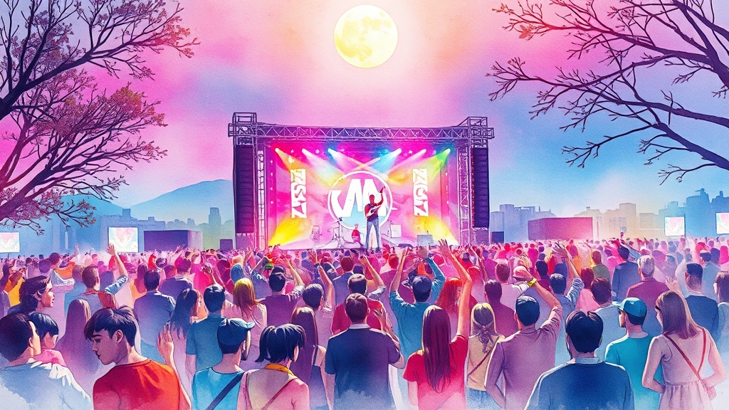 페스티벌 즐기기 꿀팁 (watercolor 스타일)