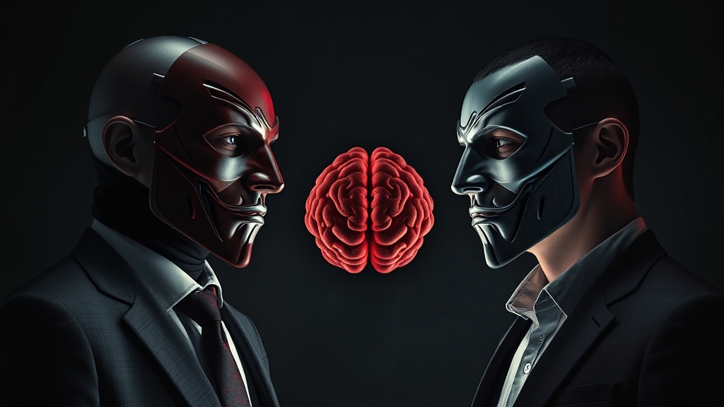 소시오패스 특징 비교 (realistic 스타일)