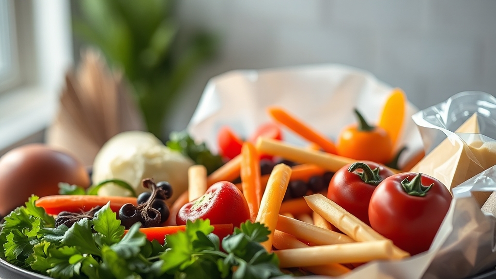 밀키트 선택 시 고려사항 (realistic 스타일)