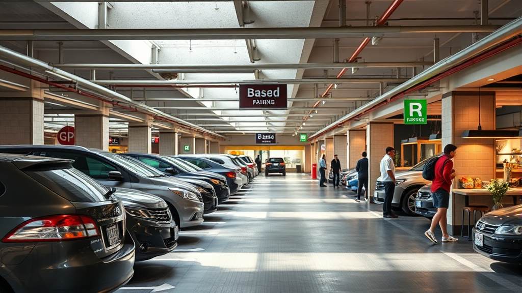 편리한 주차와 다양한 편의시설 (realistic 스타일)