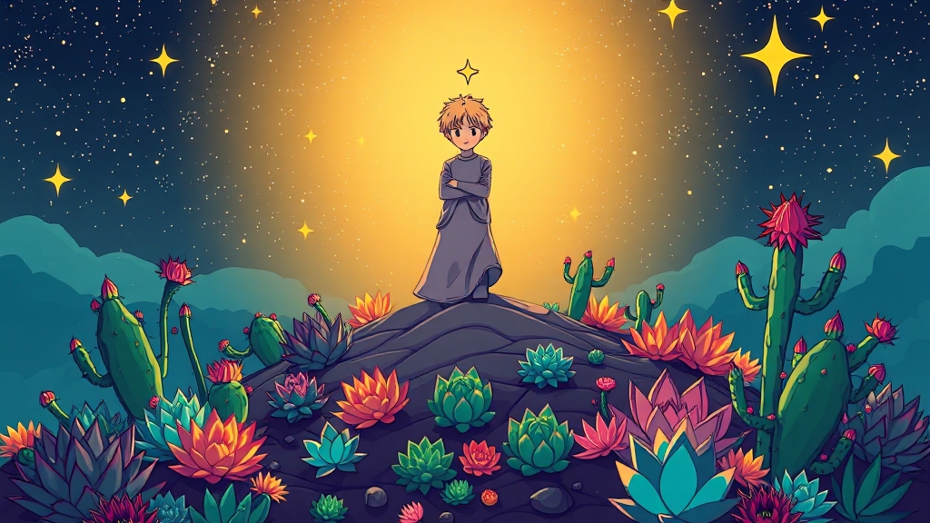 주요 볼거리: 다채로운 식물 (cartoon 스타일)