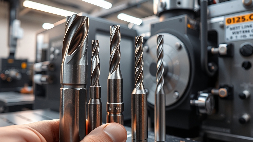 절삭 공구 제조사 및 제품 소개 (realistic 스타일)