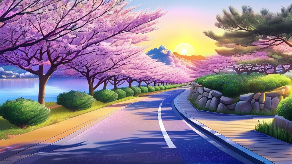 경주 벚꽃 여행 코스 및 추천 일정 (realistic 스타일)