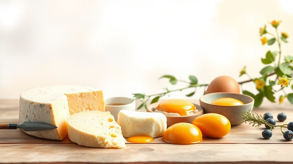 비타민 K2 함량이 높은 음식과 섭취 시 효과를 높이는 방법 (watercolor 스타일)