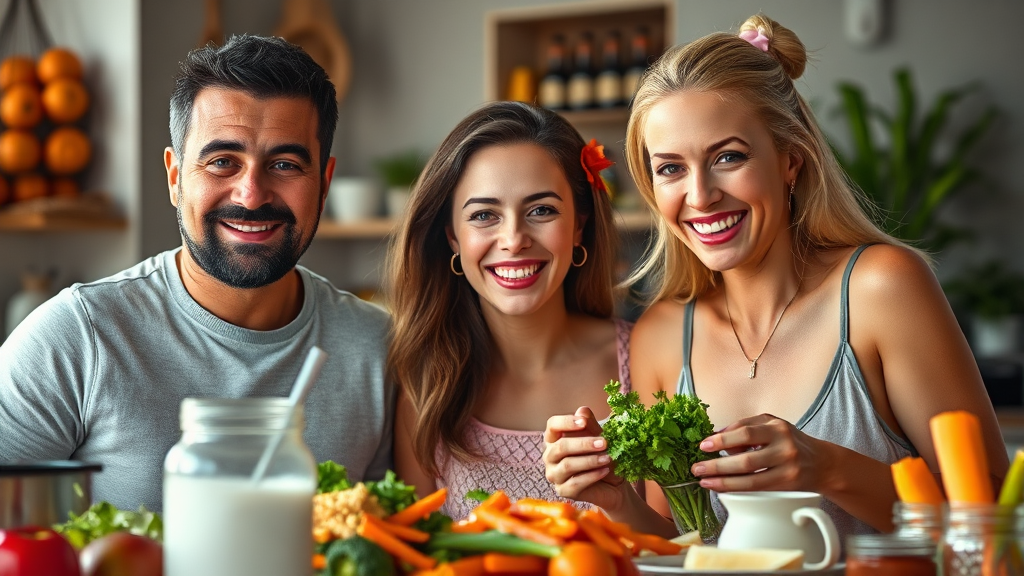 체중 증가 원인과 해결책 (realistic 스타일)